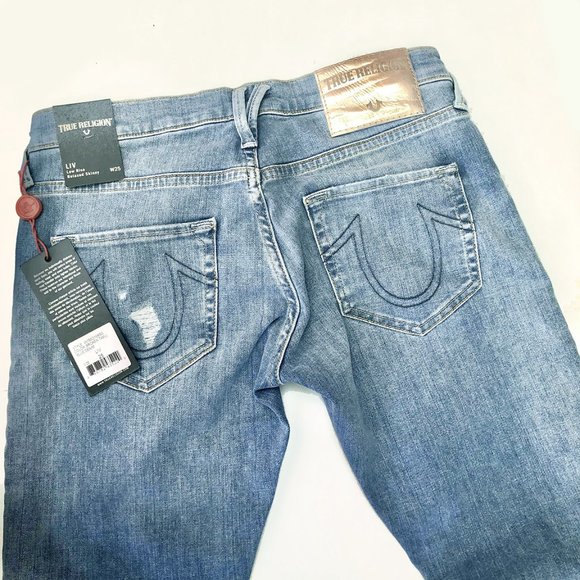 NWT True Religion Liv Low-Rise Jeans - Picture 4 of 10